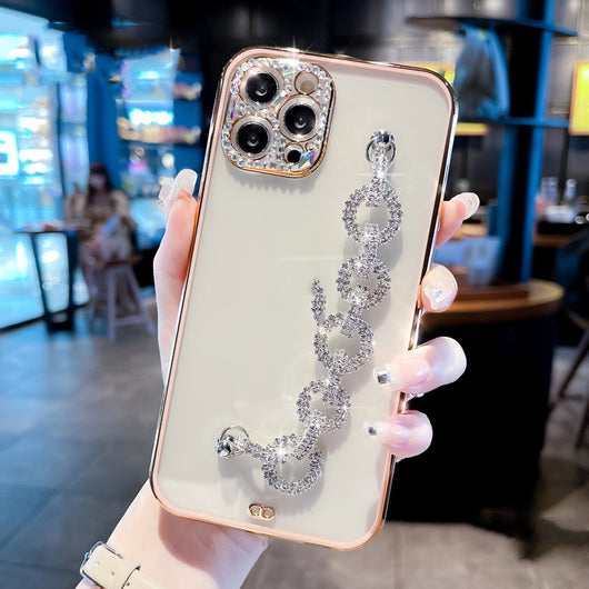 Funda para Celular con Diseño de Diamantes Brillantes Transparente - Image 7