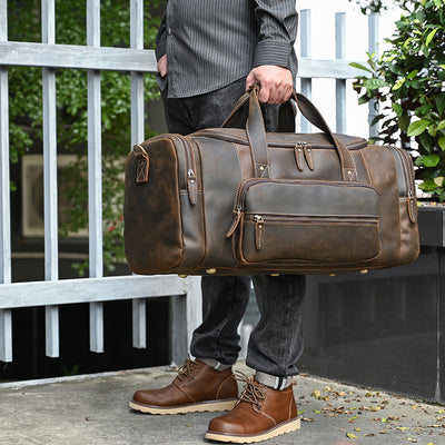 Bolsa Cruzada de Cuero Genuino para Hombre - Gran Capacidad - Image 3