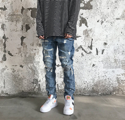 Jeans Rotos Negro Estilo Street para Hombre - Image 6