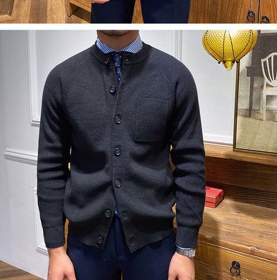 Cardigan Tejido Cuello Redondo Ajustado - Prenda Versátil para Capas - Image 16