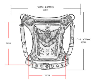 Bolso Messenger de Calavera para Dama - Diseño Único de Hombro Único - Image 10