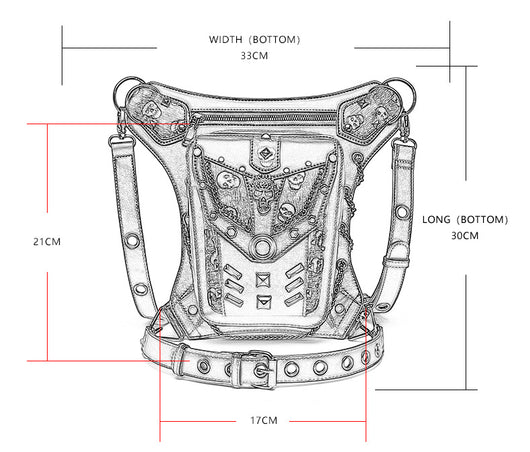 Bolso Messenger de Calavera para Dama - Diseño Único de Hombro Único - Image 10