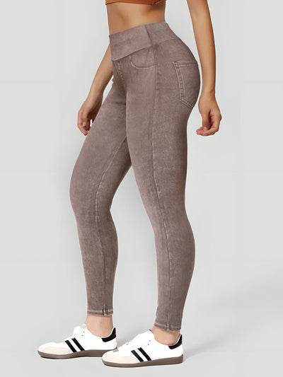 Pantalones de Yoga Tipo Denim con Levantador de Glúteos - Image 12