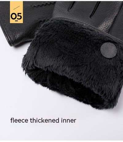 Guantes de Cuero Genuino Forrados en Polar - Image 8