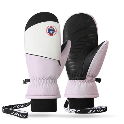 Manoplas Deportivas de Felpa Gruesa a Prueba de Viento y Frío para Ciclismo y Esquí - Image 7