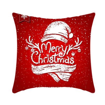 Funda de Cojín Navideño 45cm con Diseño de Reno y Papá Noel en Felpa Corta - Image 22