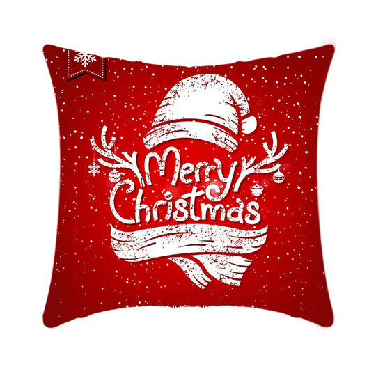 Funda de Cojín Navideño 45cm con Diseño de Reno y Papá Noel en Felpa Corta - Image 22