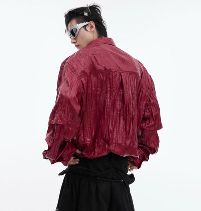 Camisa de Manga Larga con Diseño de Fruncido y Costuras Decorativas - Image 4