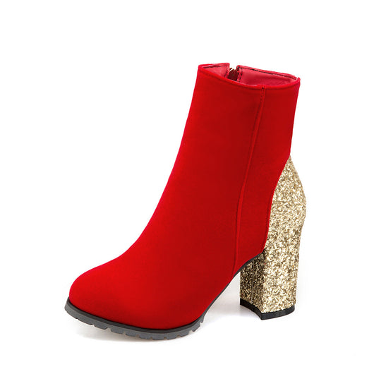 Botines de Tacón Alto con Lentejuelas para Mujer - Image 8