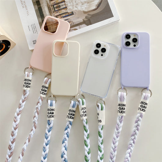 Funda Protectora con Correa Cruzada y Soporte para Tarjetas