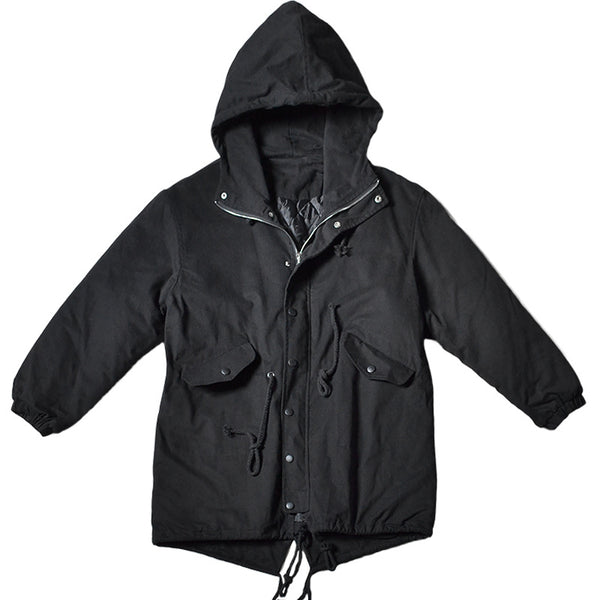 Abrigo Anorak Holgado Casual de Moda Oscura para Hombre