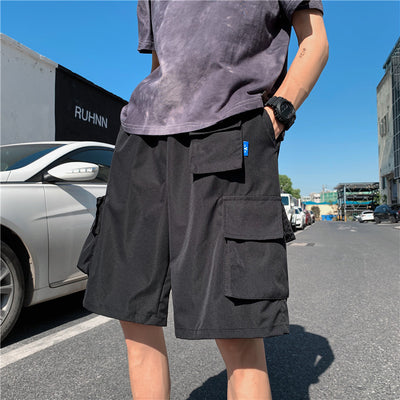 Pantalones Cortos Cargo Holgados de Múltiples Bolsillos para Hombre - Image 6
