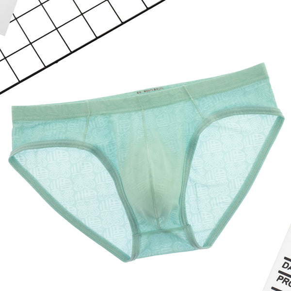 Calzoncillos Boxer Hombre Seda Hielo Diseño Jacquard Sexy