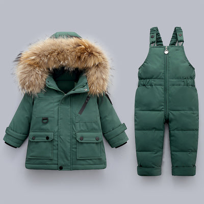 Conjunto de Abrigo Plumón para Bebé Niño - Colección Invierno