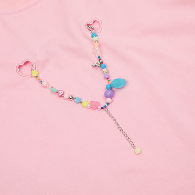 Camiseta Unisex con Estampado de Letras Pintadas a Mano - Image 4