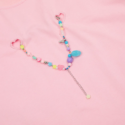 Camiseta Unisex con Estampado de Letras Pintadas a Mano - Image 4