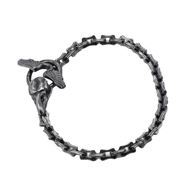 Pulsera Vintage Cabeza de Cuervo en Plata - Diseño Keel - Image 6