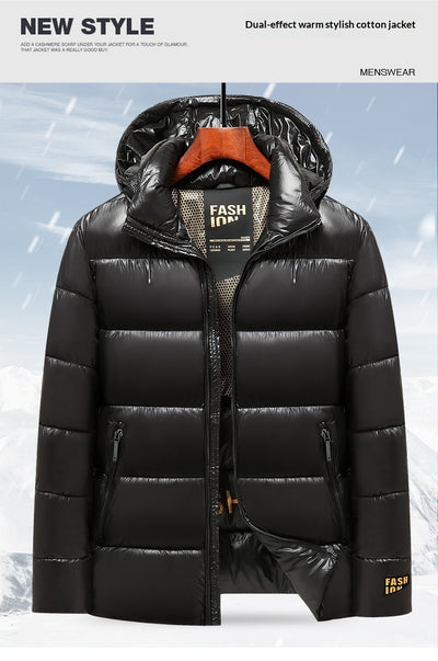 Abrigo de Invierno Acolchado e Impermeable para Hombre - Image 17
