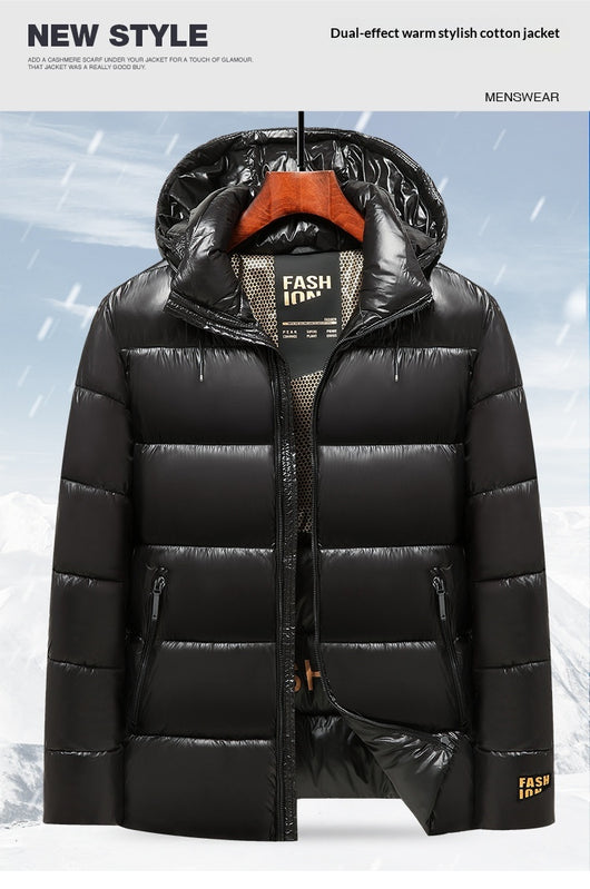 Abrigo de Invierno Acolchado e Impermeable para Hombre - Image 17