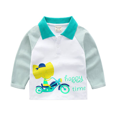 Polo de Manga Larga para Niños - Camiseta Otoñal Clásica - Image 6