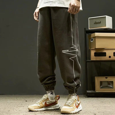 Pantalones Deportivos Hombre Cintura Elástica con Franjas Laterales - Image 11
