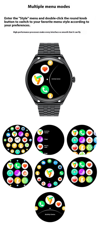Reloj Inteligente Ultra Delgado 1.43" con Monitor Cardíaco, Oxígeno en Sangre y Llamadas Bluetooth - Image 30