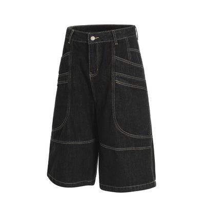 Shorts Denim Retro Lavado Unisex - Corte Relajado - Image 3