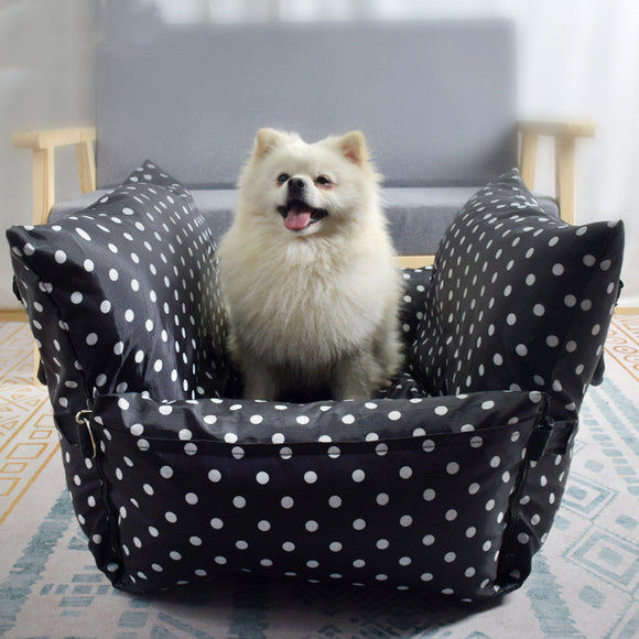 Nido de Viaje para Perros - Cama Desmontable y Lavable para Auto