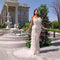 Vestido de Fiesta Elegante con Lentejuelas, Cuentas y Plumas