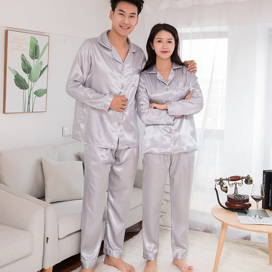 Pijamas Largos para Parejas - Conjunto Cómodo para Casa - Image 9