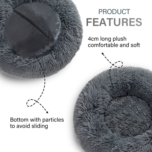Cama Donut para Perros - Cómoda Felpa Suave Lavable - Image 105