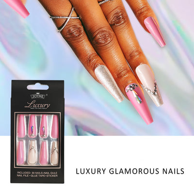 Pegatinas de Uñas Decoradas con Cristales y Escalera Larga - Image 17