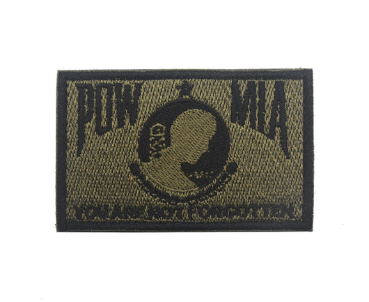 Parche Bordado Bandera POW MIA Negro y Blanco con Velcro - Image 11