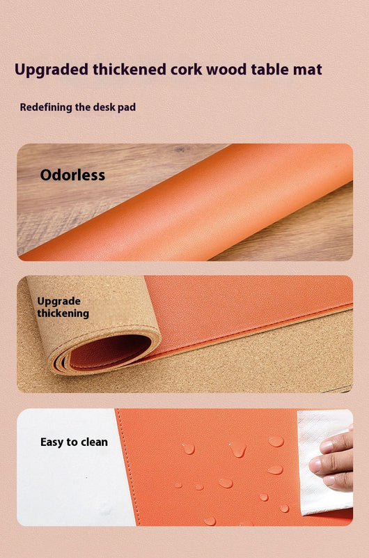 Tapete de Escritorio Cork Leather - Protección Premium con PVC Reforzado - Image 15