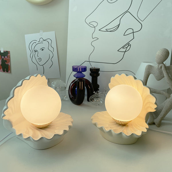 Lámpara de Mesa Shell en Cerámica
