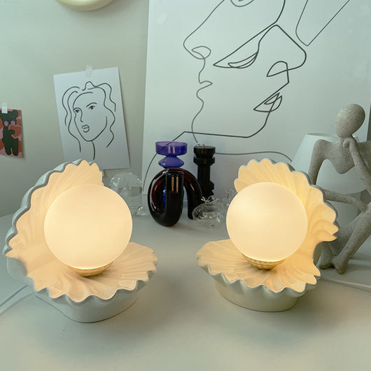 Lámpara de Mesa Shell en Cerámica