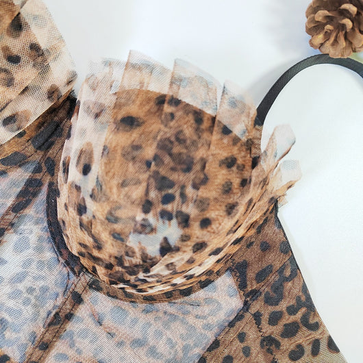 Sostén Tubo Estampado Leopardo con Levantamiento y Ajuste Personalizado - Image 9