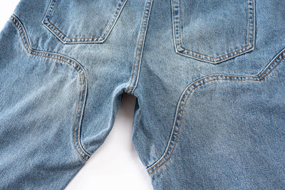 Pantalón Vaquero Slim Fit Azul Desteñido con Costuras Clásicas - Image 15