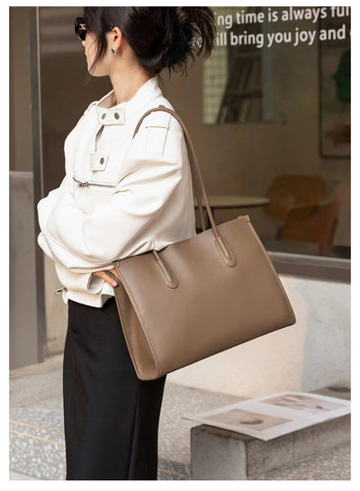Bolso Tote de Cuero Genuino para Mujer - Bolsa Commuter de Gran Capacidad - Image 13