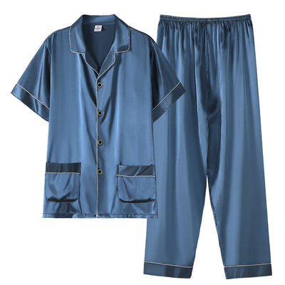 Pijama Corto Ligero para Hombre - Conjunto Cómodo de Verano