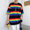 Playera Arcoíris Harajuku de Manga Corta