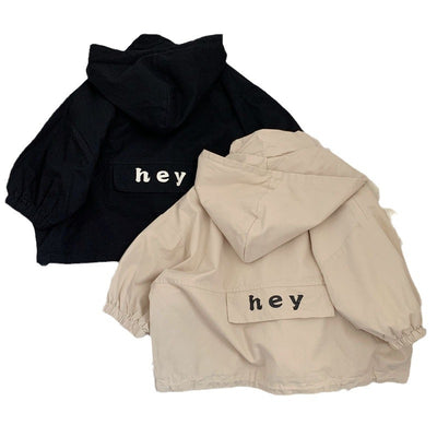 Chaqueta Impermeable Letras Infantil Unisex - Image 6