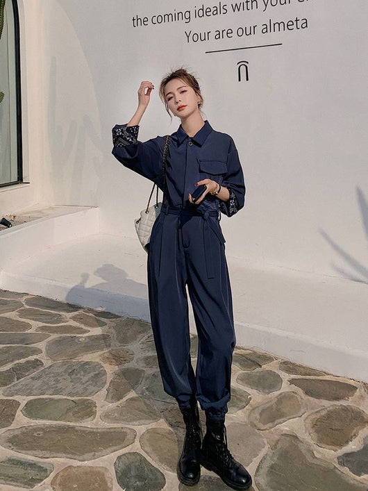 Jumpsuit de Trabajo Mujer Estilo Western Elegante con Caída Perfecta - Image 7