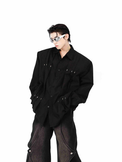 Camisa Acolchada con Remaches y Costuras Reforzadas - Image 10