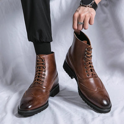 Botas de Trabajo Hombre Suela Gruesa Caña Media - Image 3
