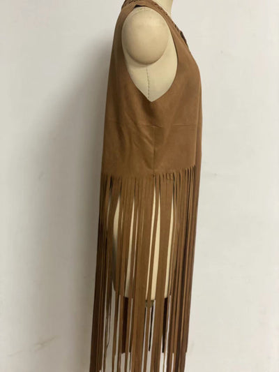 Chaleco de Gamuza con Borlas para Mujer - Image 15