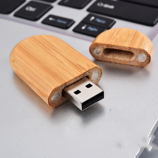 Set de Memorias USB Creativas en Madera - Bambú y Arce Premium - Image 7
