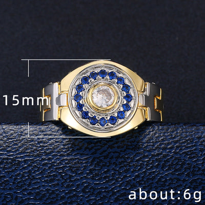 Anillo para Hombre con Diamante de Circonio y Correa - Image 4