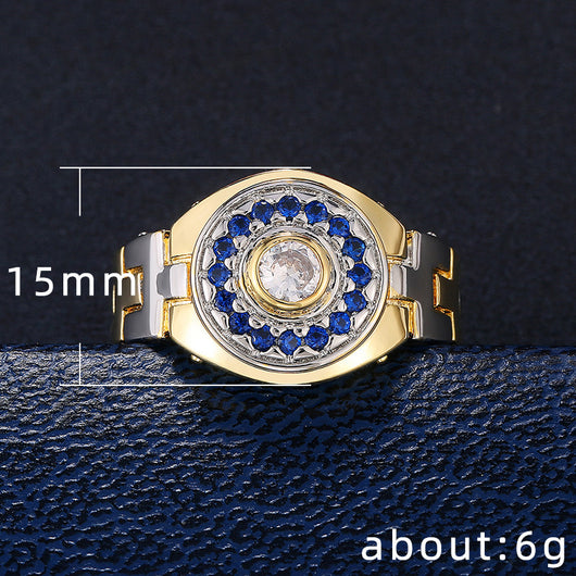 Anillo para Hombre con Diamante de Circonio y Correa - Image 4