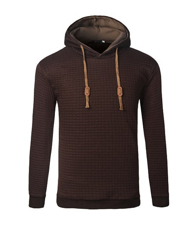 Sudadera con Capucha Jacquard para Hombre - Abrigo Cálido de Manga Larga - Image 15